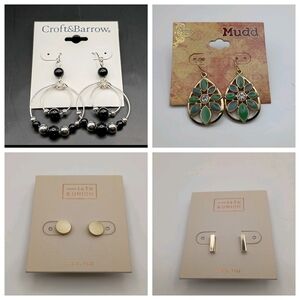 Women's Lot Of 4 Fashion Earrings